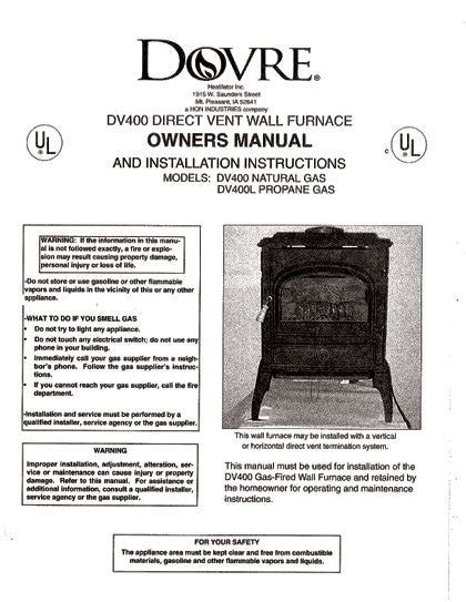 dovre by heatilator gas stove 656 manual